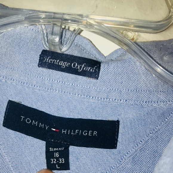 NWOT Tommy Hilfiger Dress Shirt SzL - Picture 5 of 8